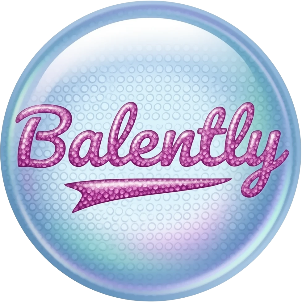 "Non-Violently" in sparkly bubble text emoji