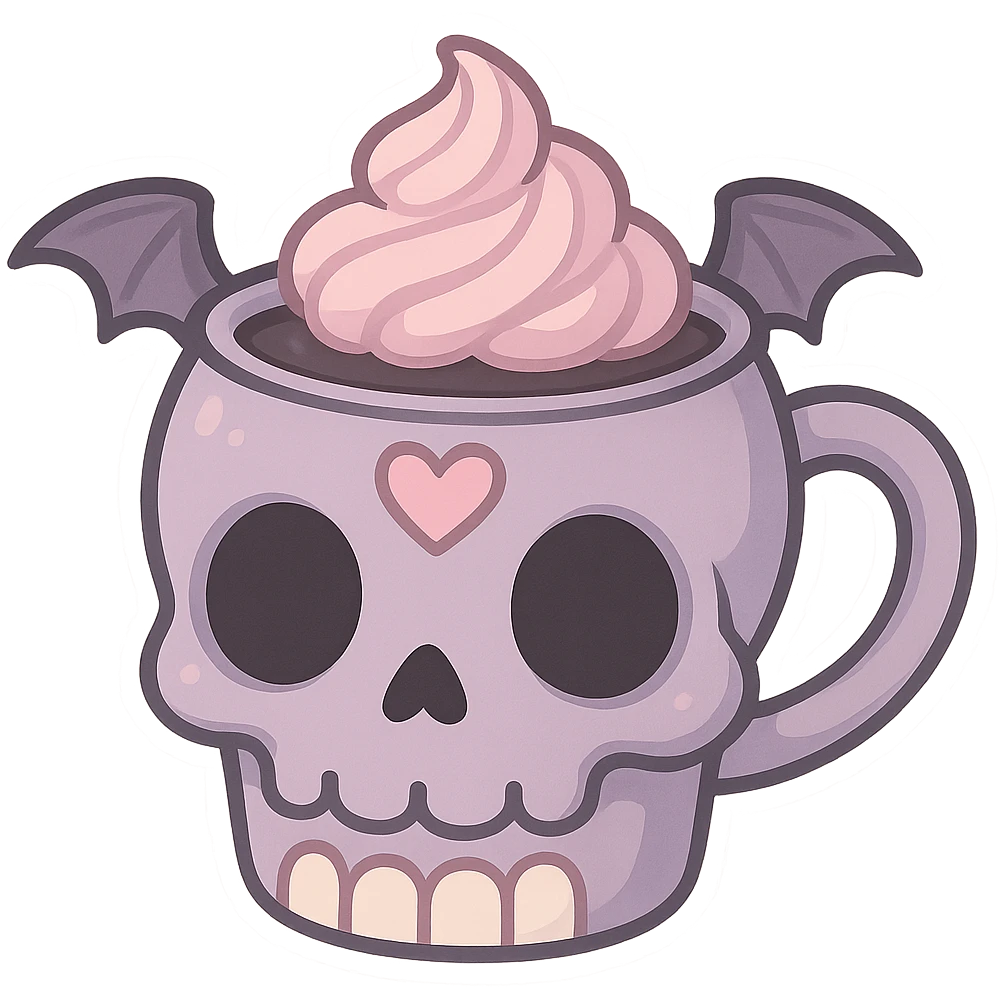 pastel goth objects, show one  emoji