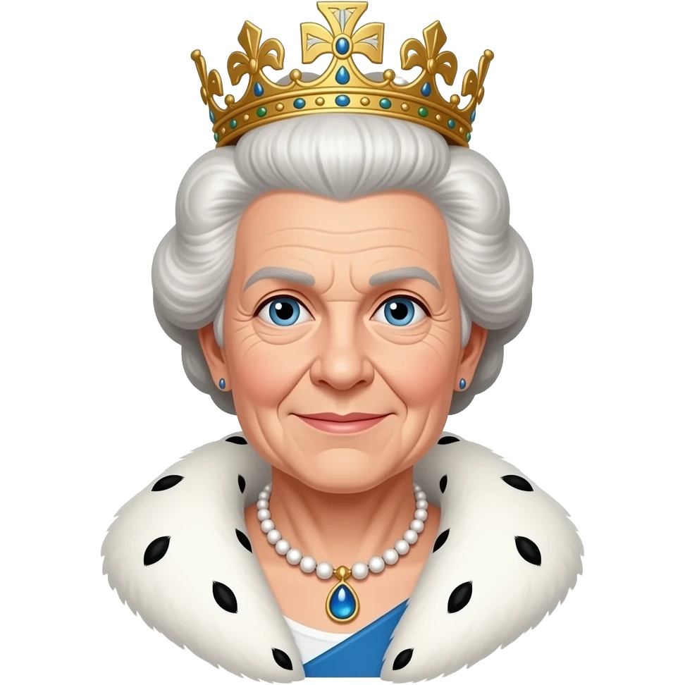 old white hair england queen emoji