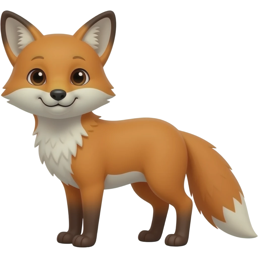 a fox is under the sun emoji