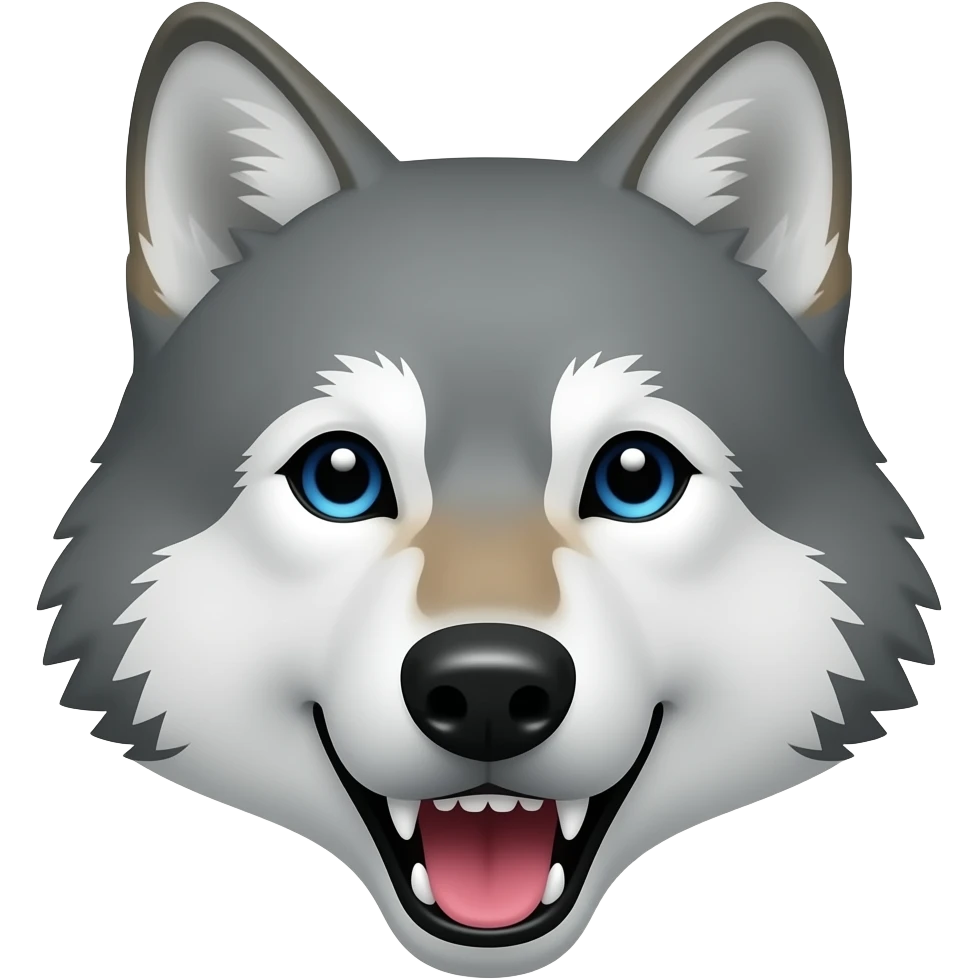 Howling wolf emoji emoji