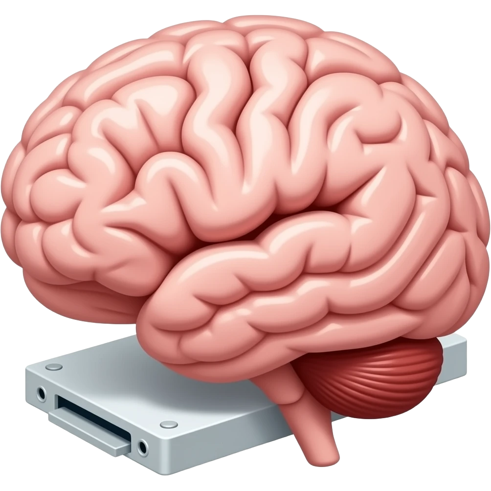 brain on an external hard drive emoji