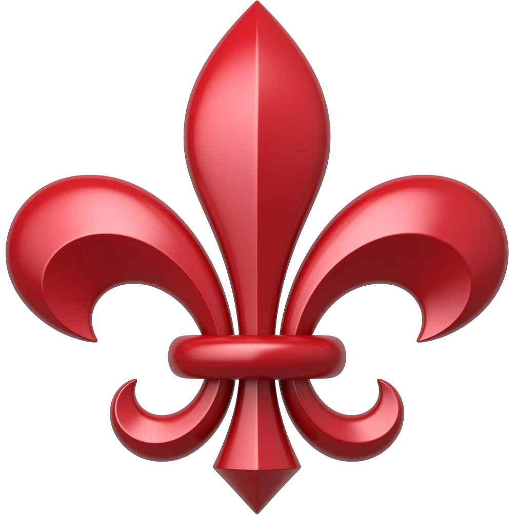 la cruz espada fleur de lys roja de Santiago de Compostela emoji