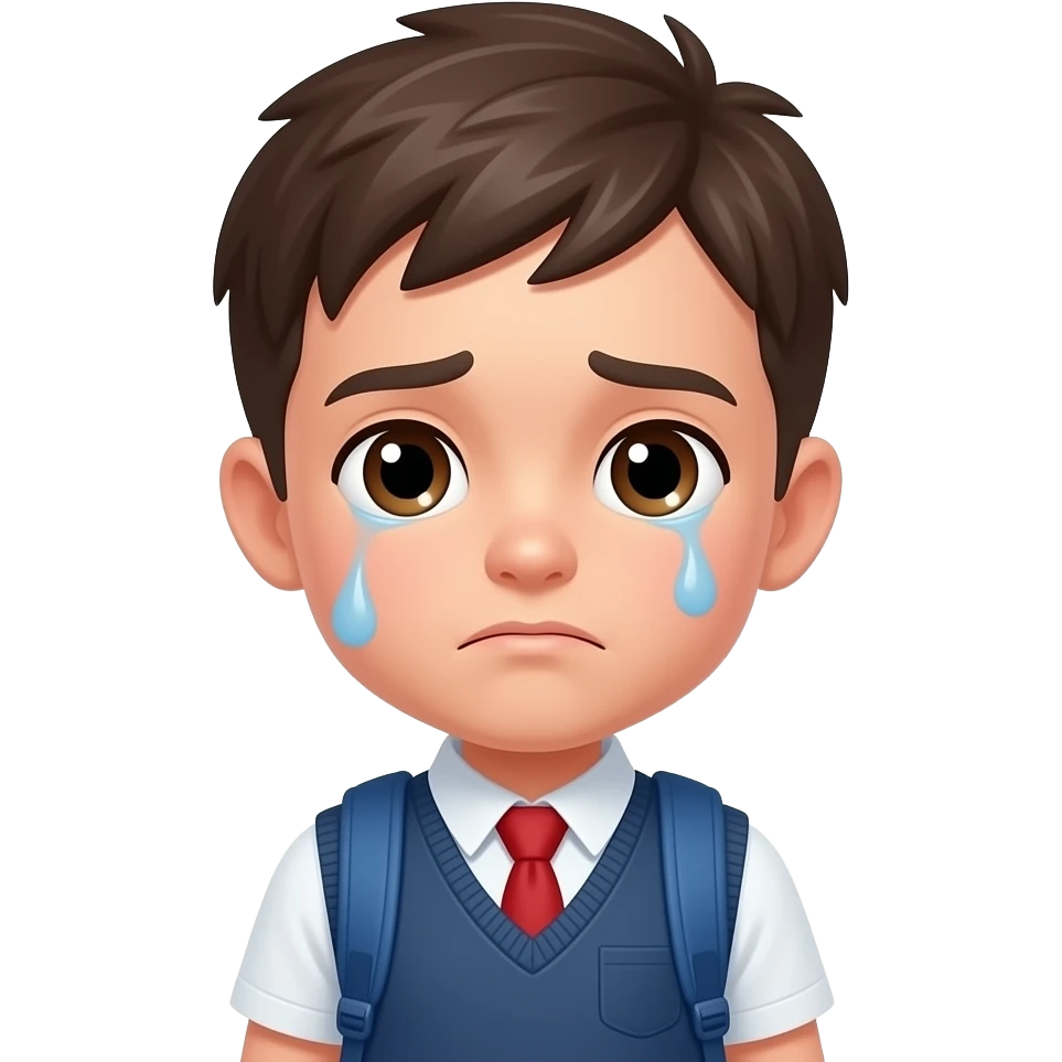 it takes to many time for getting to school by subway so the boy is tired(add the subway emoji) emoji