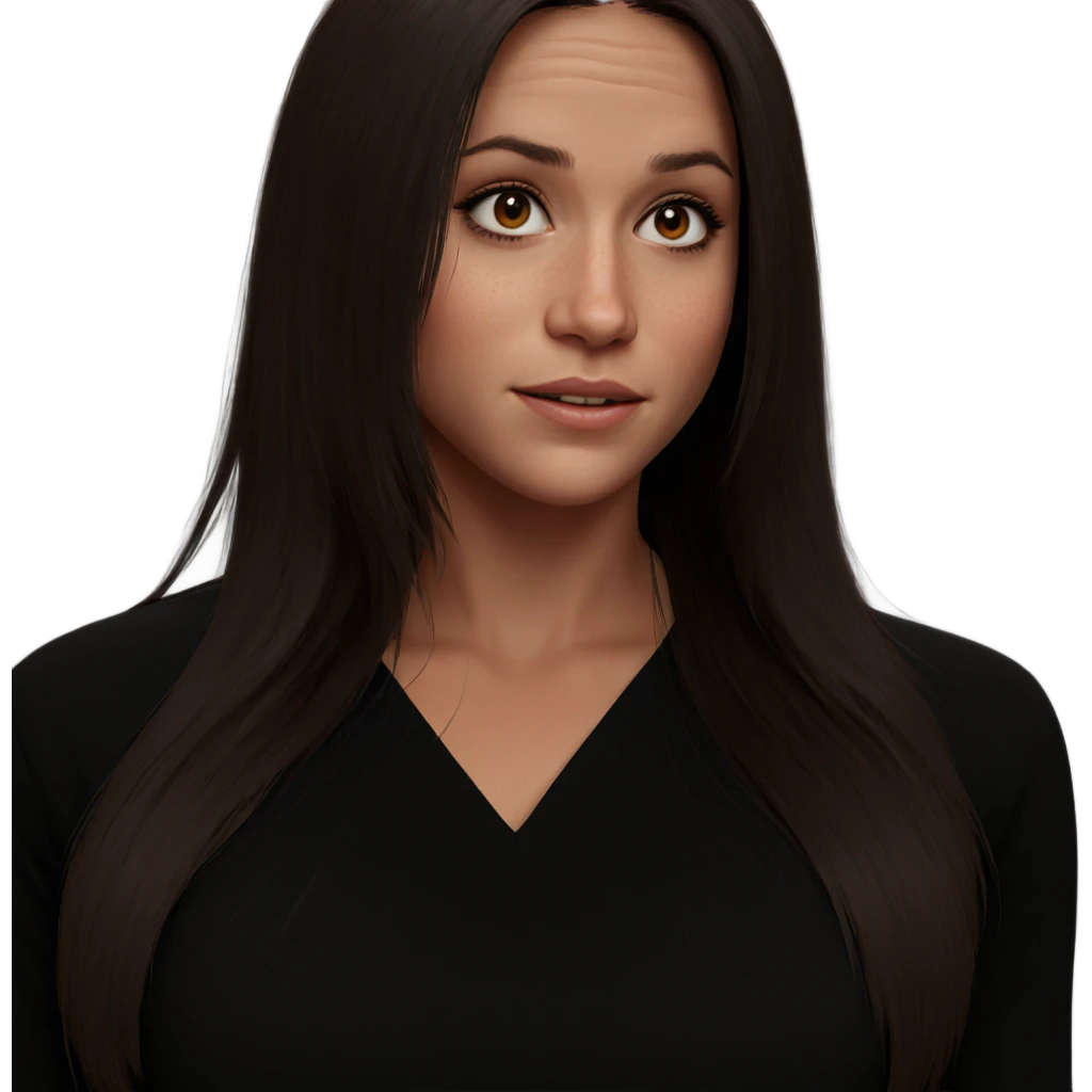 realistic portrait of girl emoji