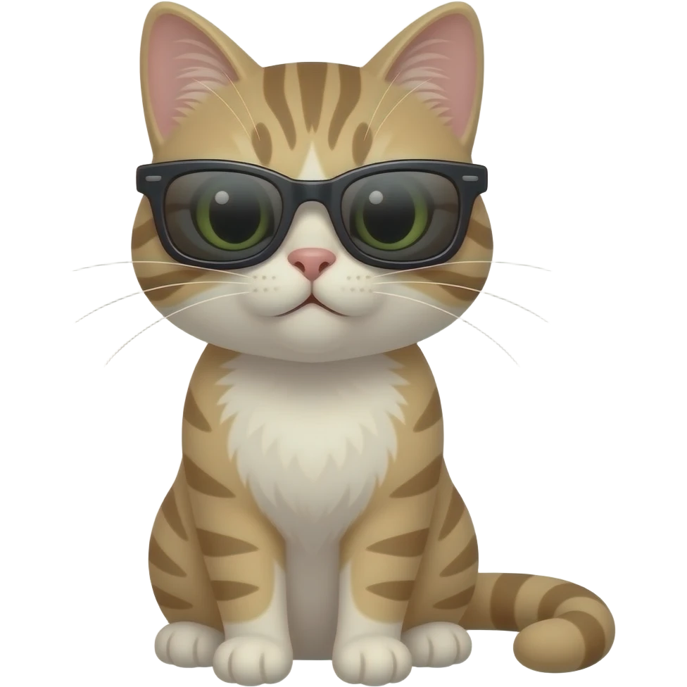 Cat wearing sunglasses emoji