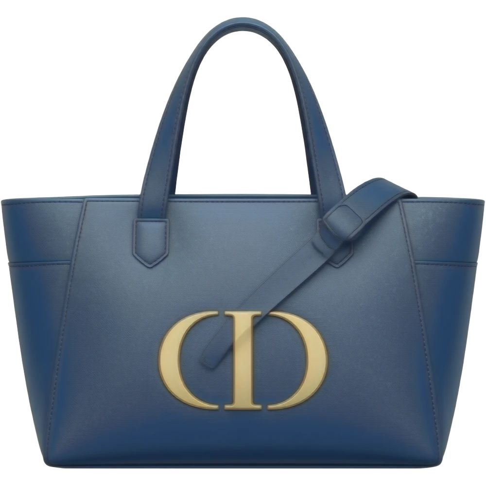 blue dior tote bag emoji
