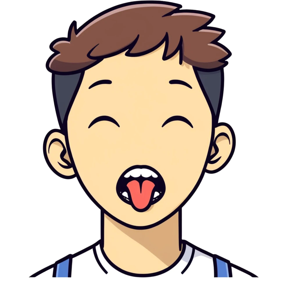Tongue out emoji
