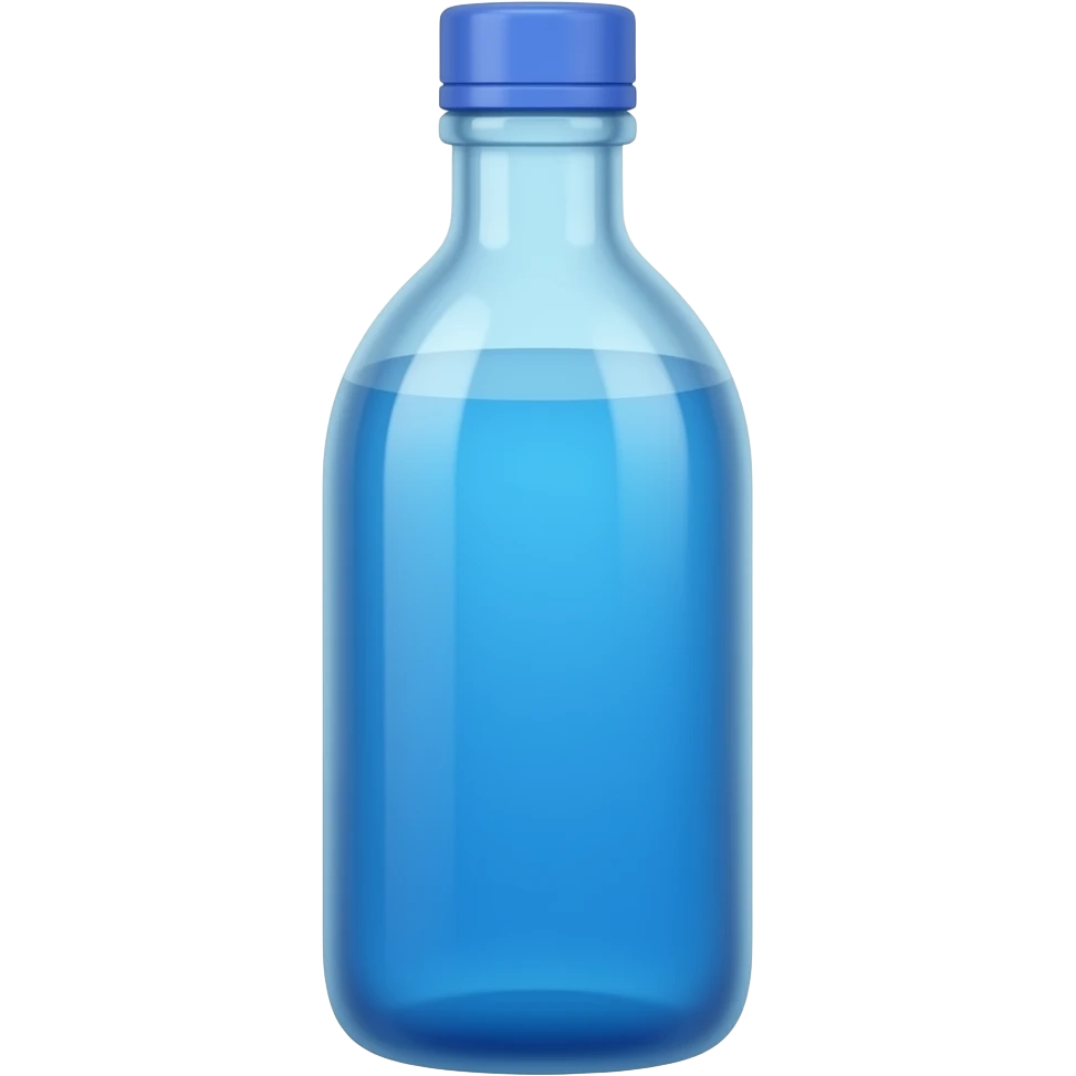 blue bottle emoji