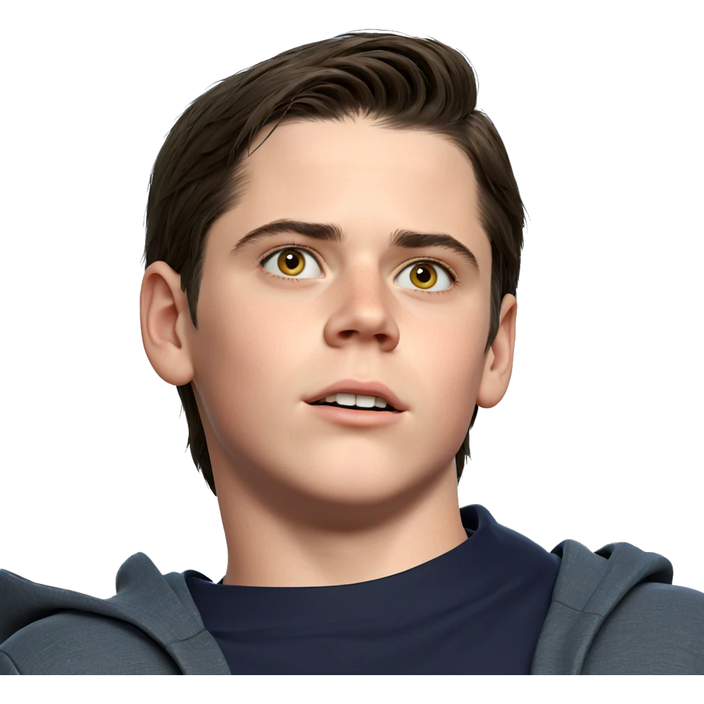 realistic portrait of a boy emoji