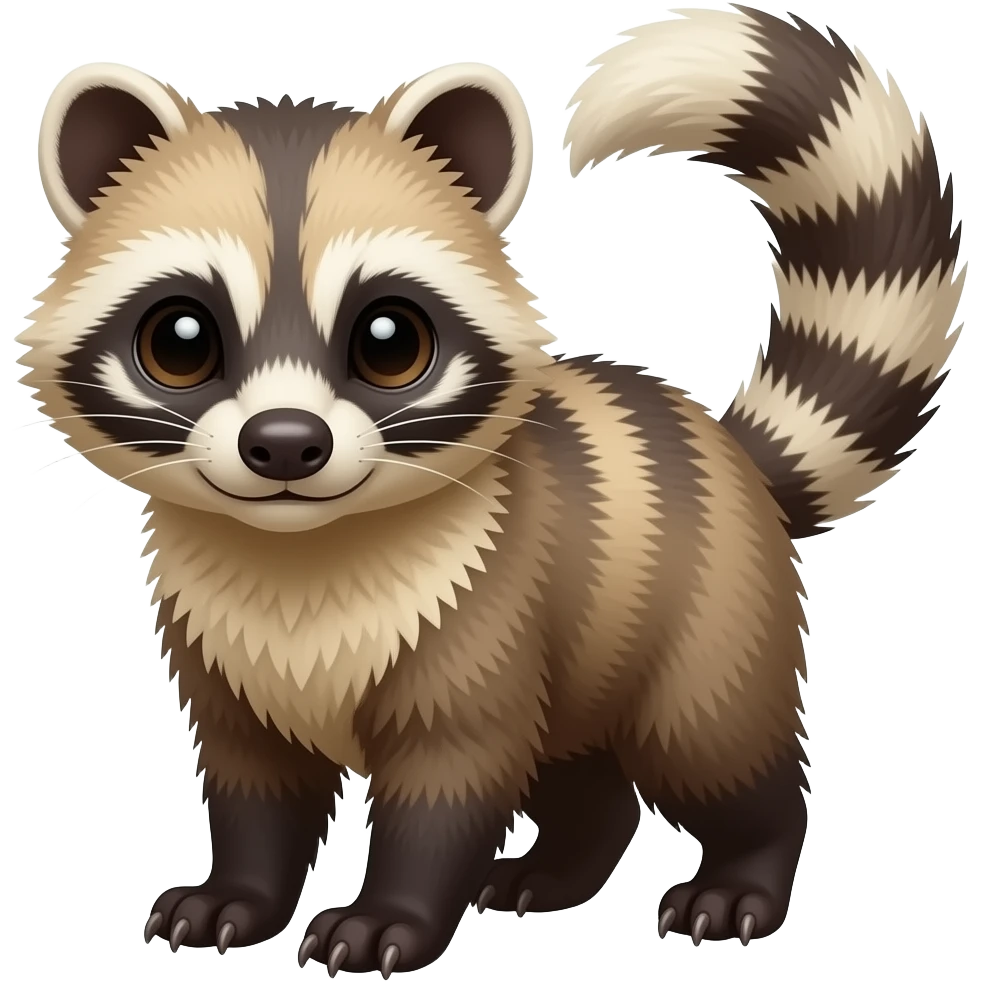 Cacomistle, full body emoji