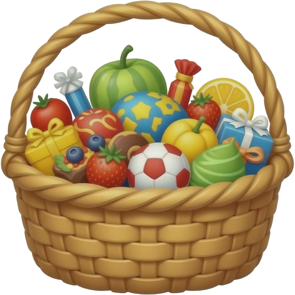 Basket full of goodies emoji