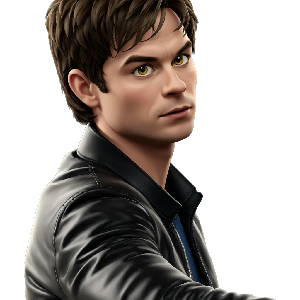 boy in jacket looking at viewer emoji