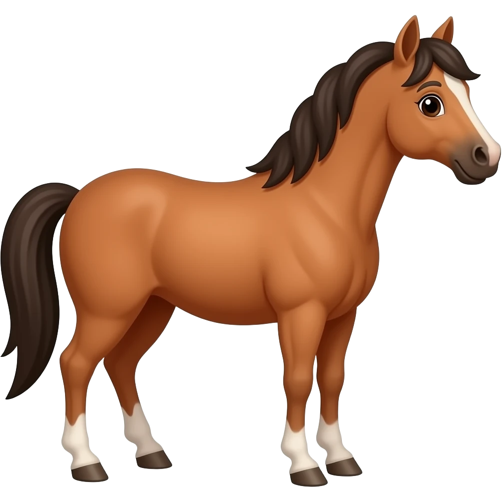 Cartoon 2d mare emoji
