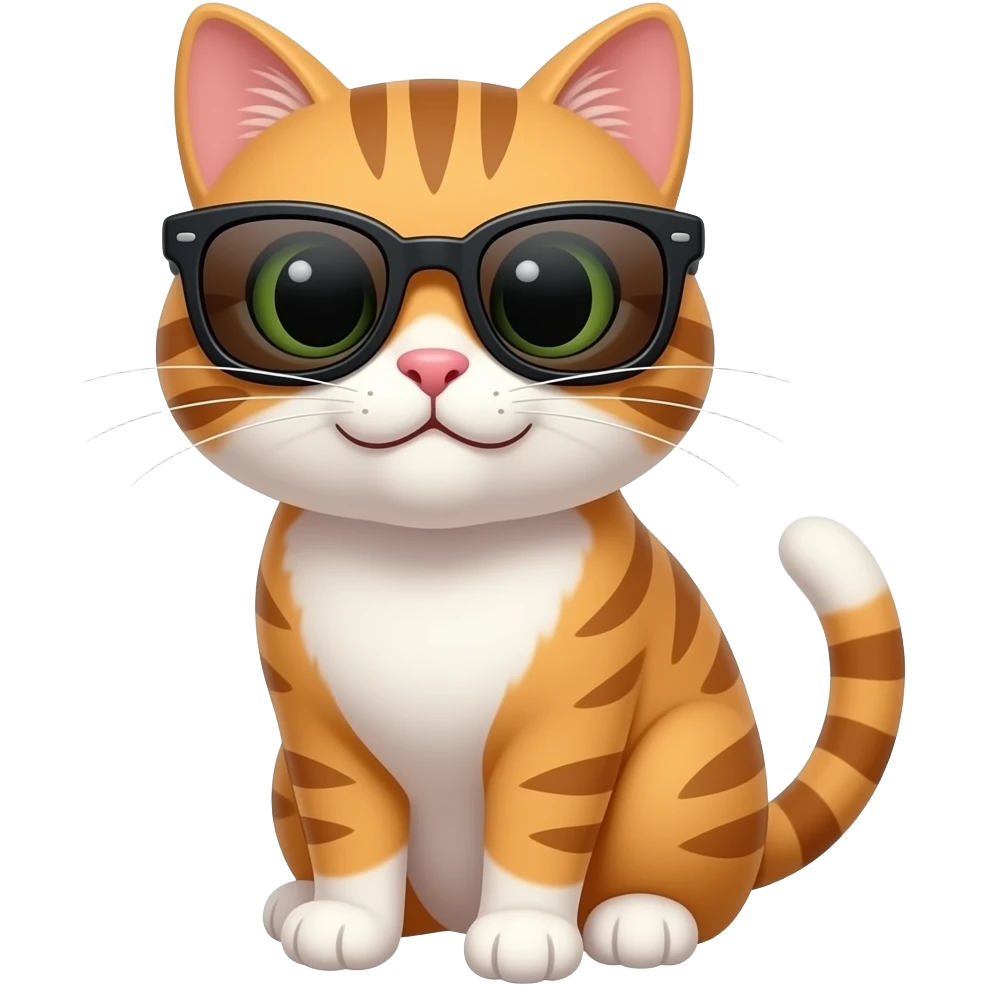 Cat wearing sunglasses emoji