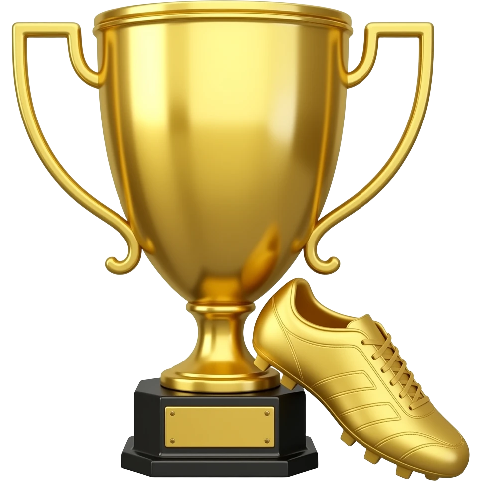 Faça chuteira de ouro como troféu emoji