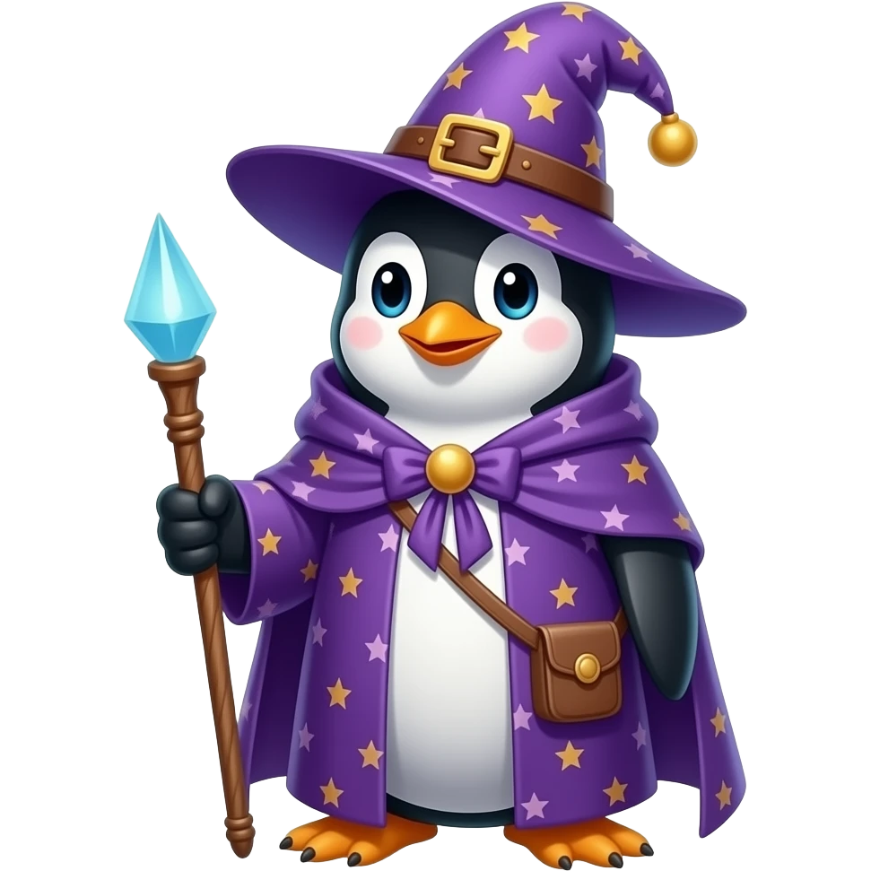 Penguin Wizard emoji