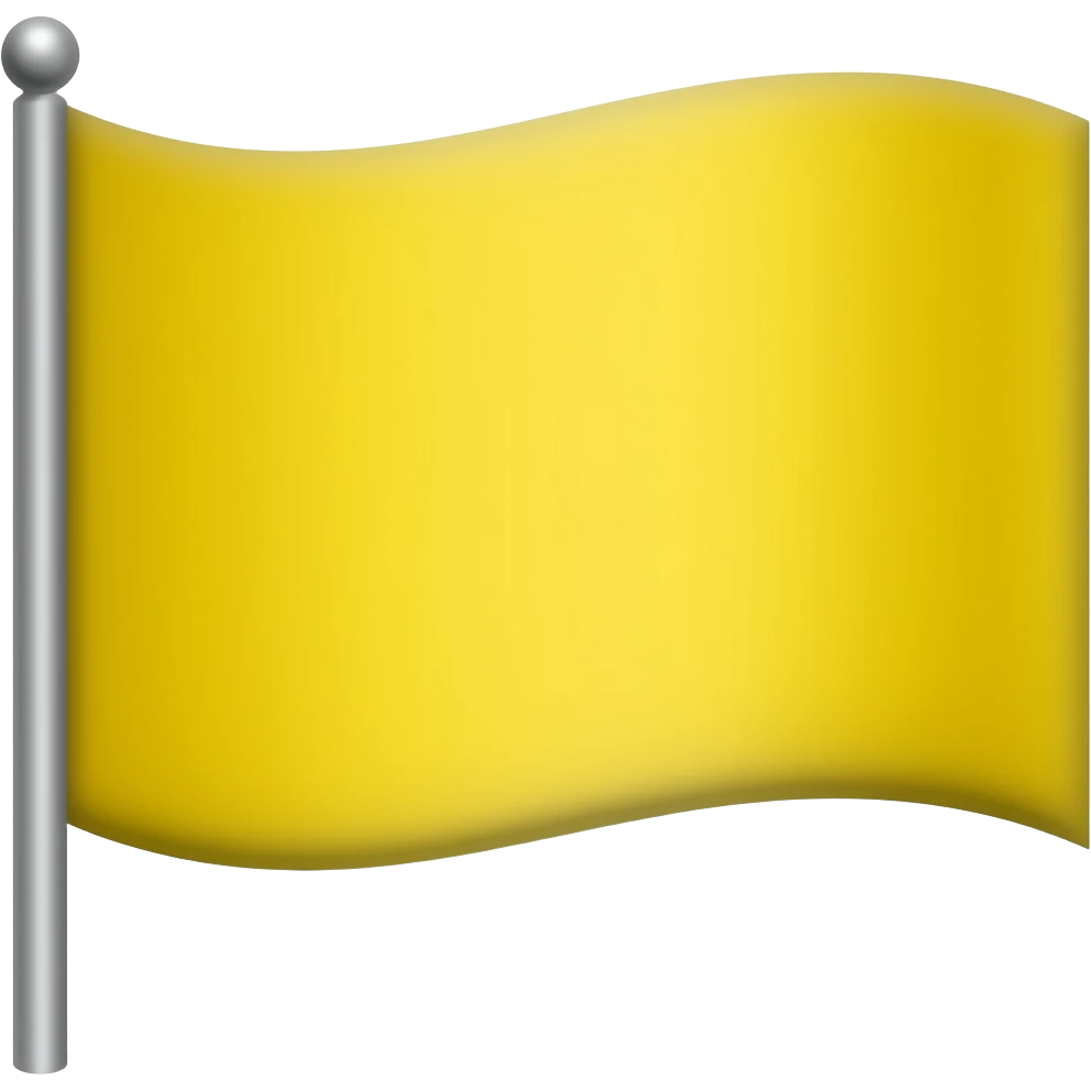 yellow Ordinarfahne emoji