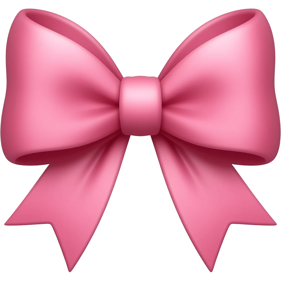 Pink bow emoji