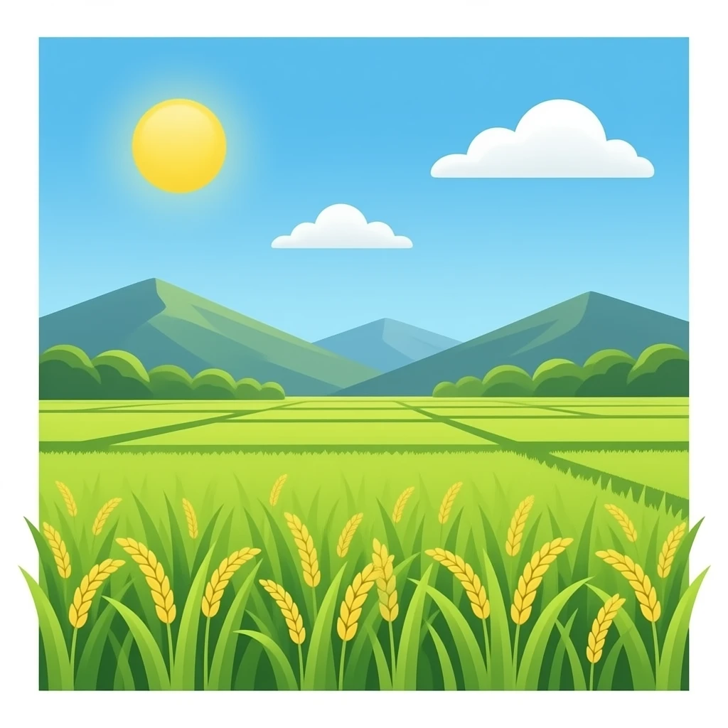 Rice field emoji