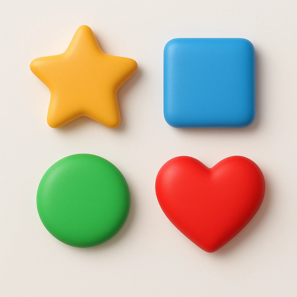 remove frame and add simple white background and add shadows to all elements  emoji