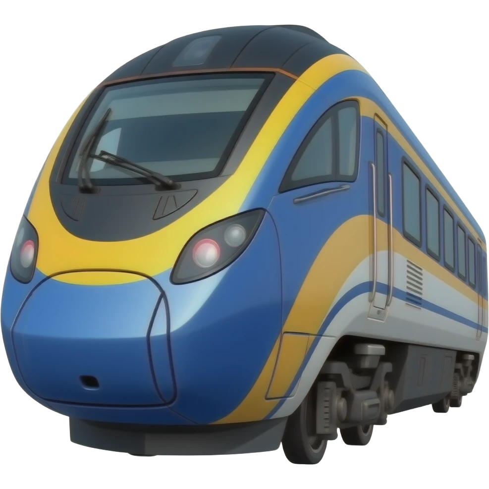 Passanger train-new intercity fleet (model year: 2025 blue & yellow emoji