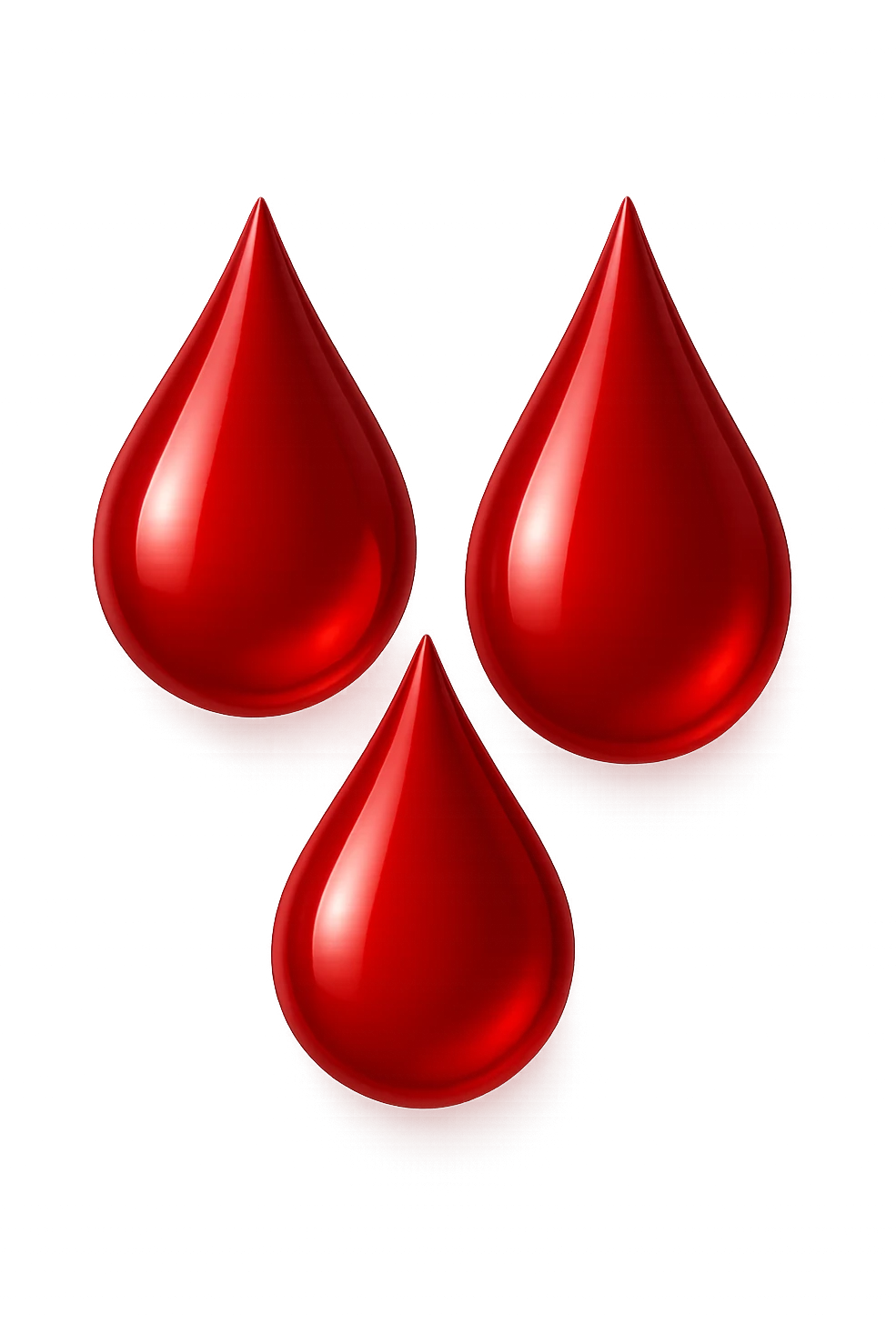3 gocce di sangue 3d emoji