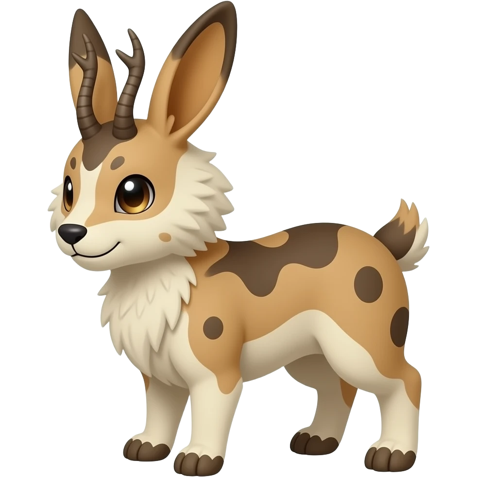 Trico-Buneary-Mudsdale-Jackalope-fusion-hybrid-animal-creature emoji