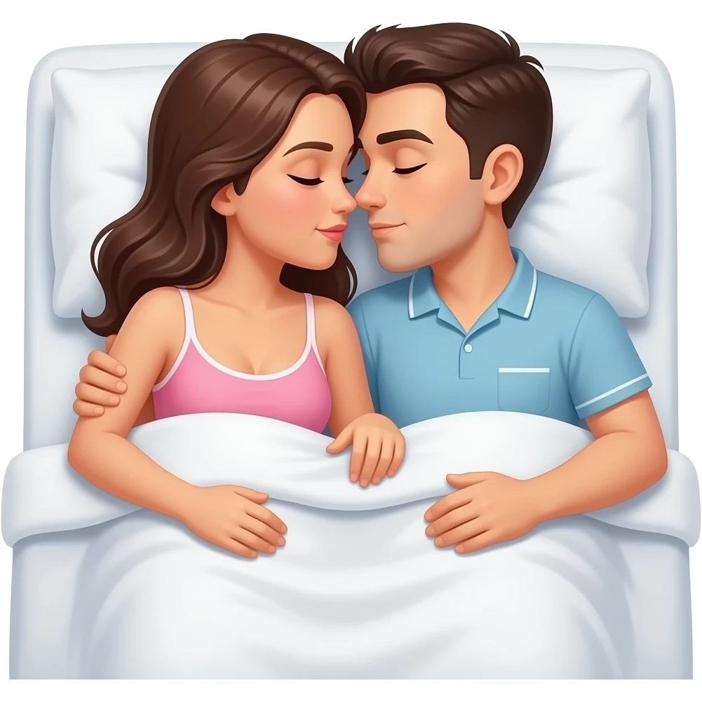 Emoji Showing couple having sex on bed. emoji
