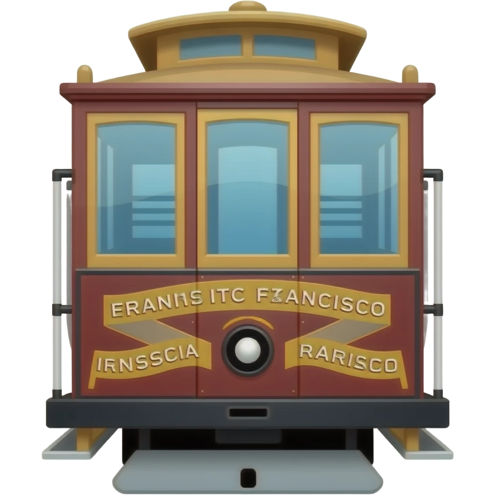 san francisco cable car emoji