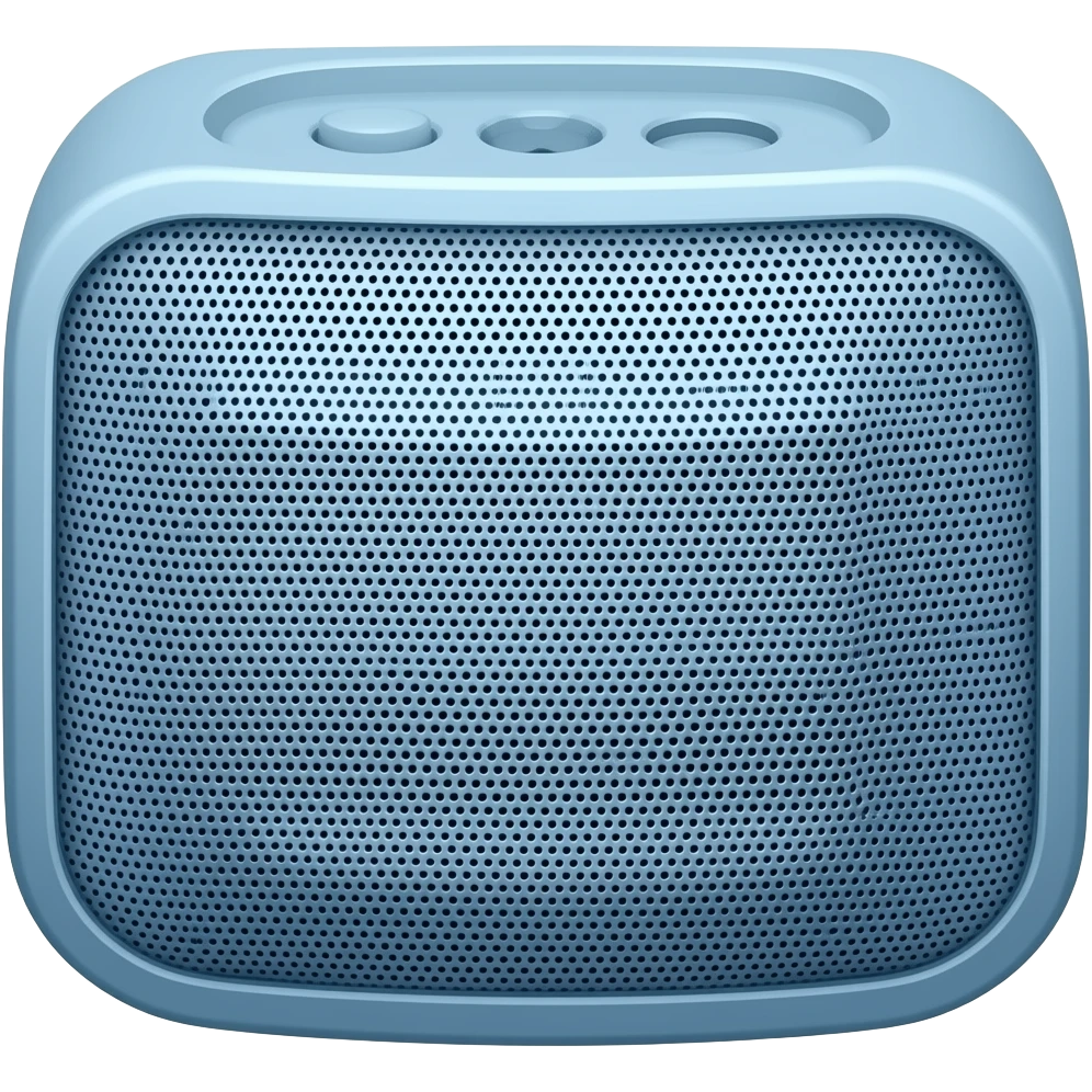 Blue speaker emoji