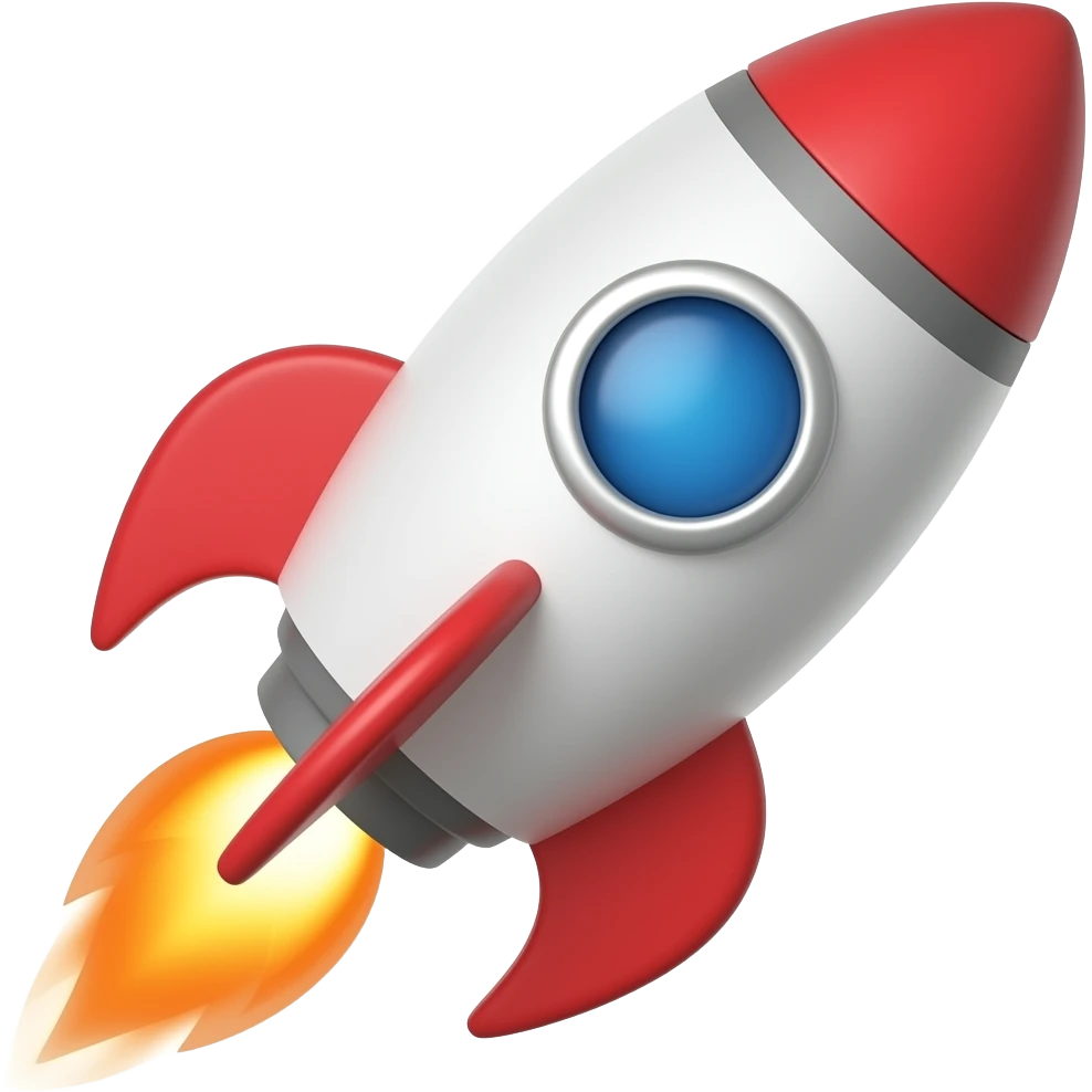 lightbulb rocket emoji