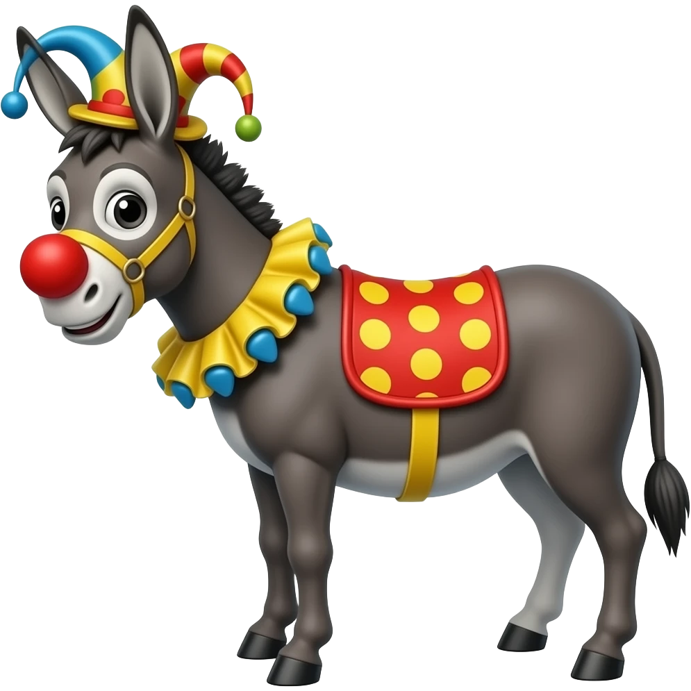 Donkey clown emoji