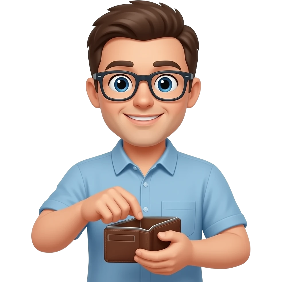 opened the wallet, but it was completely empty emoji