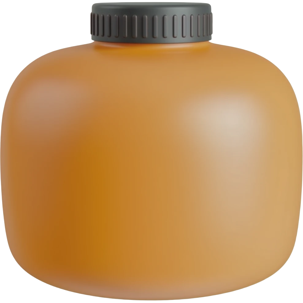 can in simple orange color with black cap emoji
