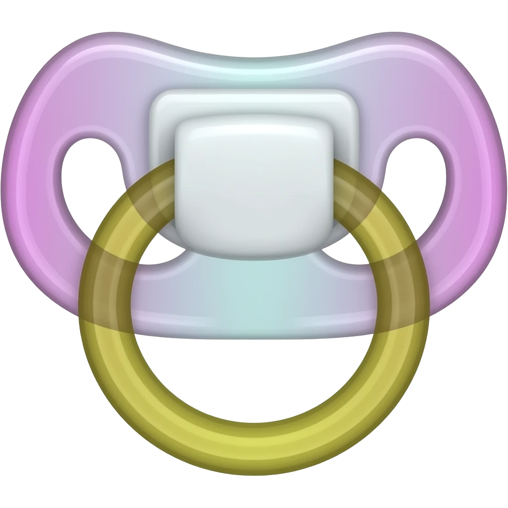 Marshmallow pacifier emoji