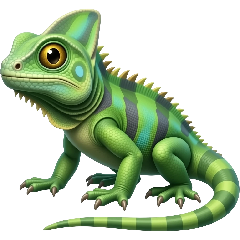 Write Lizord green ciber punk emoji