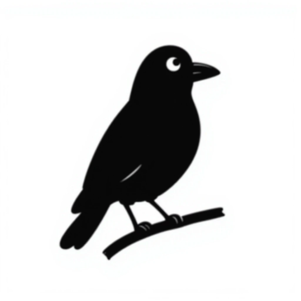Crow emoji