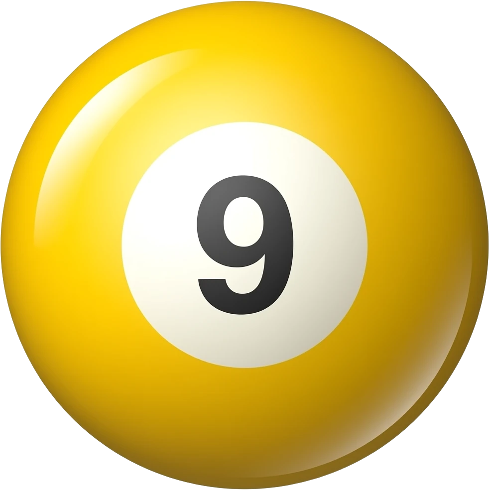 Ball 9 🟡 emoji