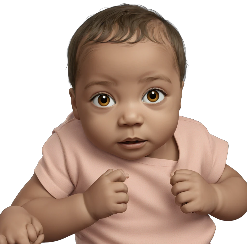 realistic portrait of baby boy emoji