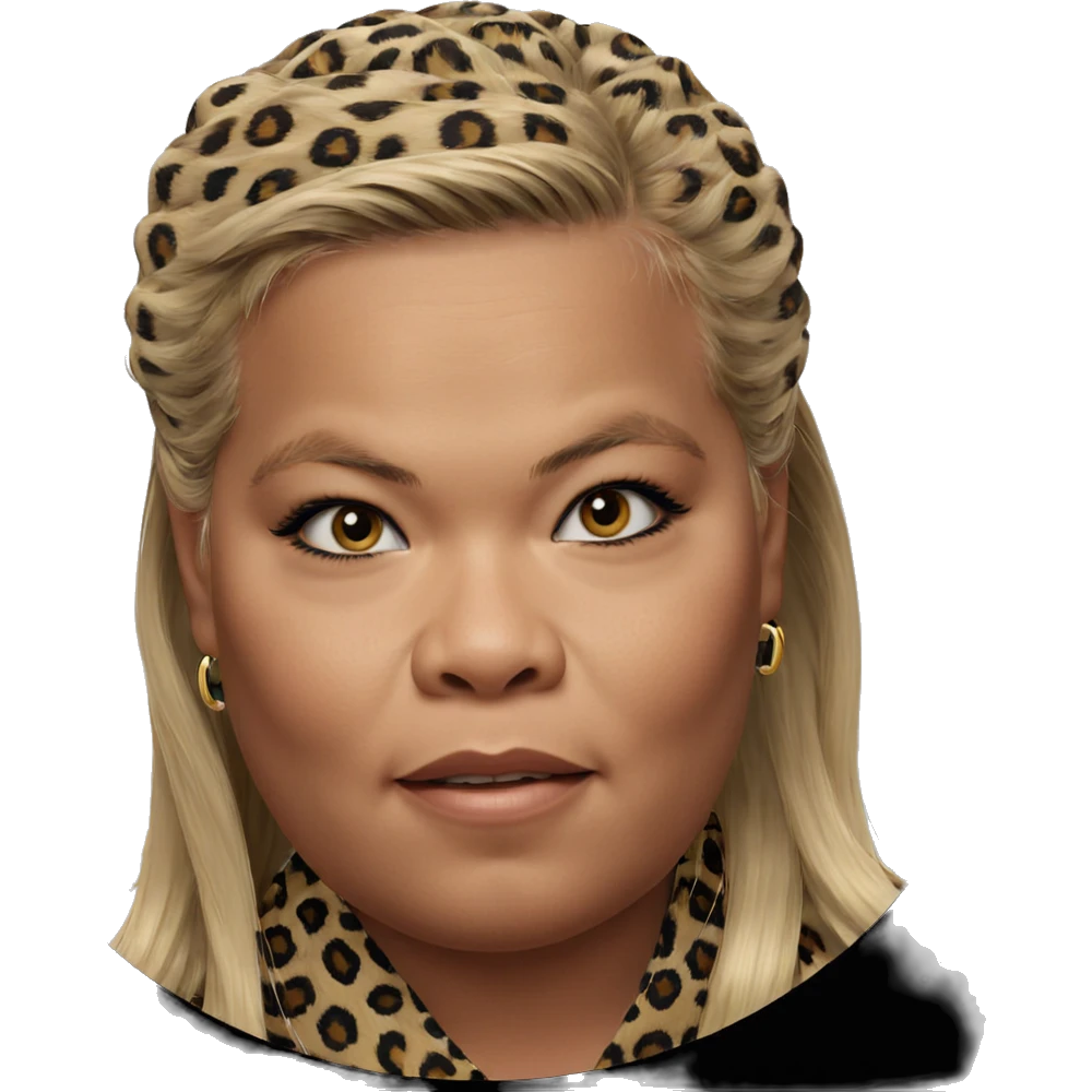 blonde girl in leopard print emoji