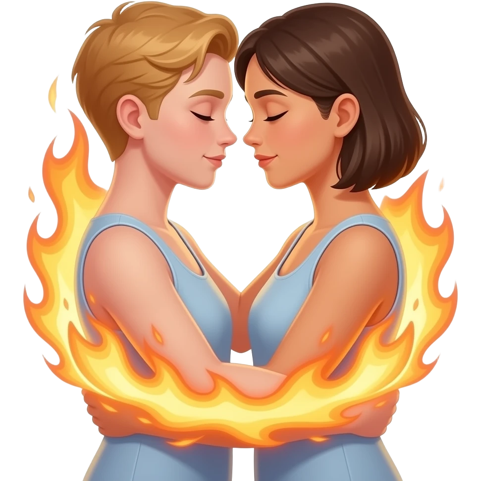 Twin flame love emoji