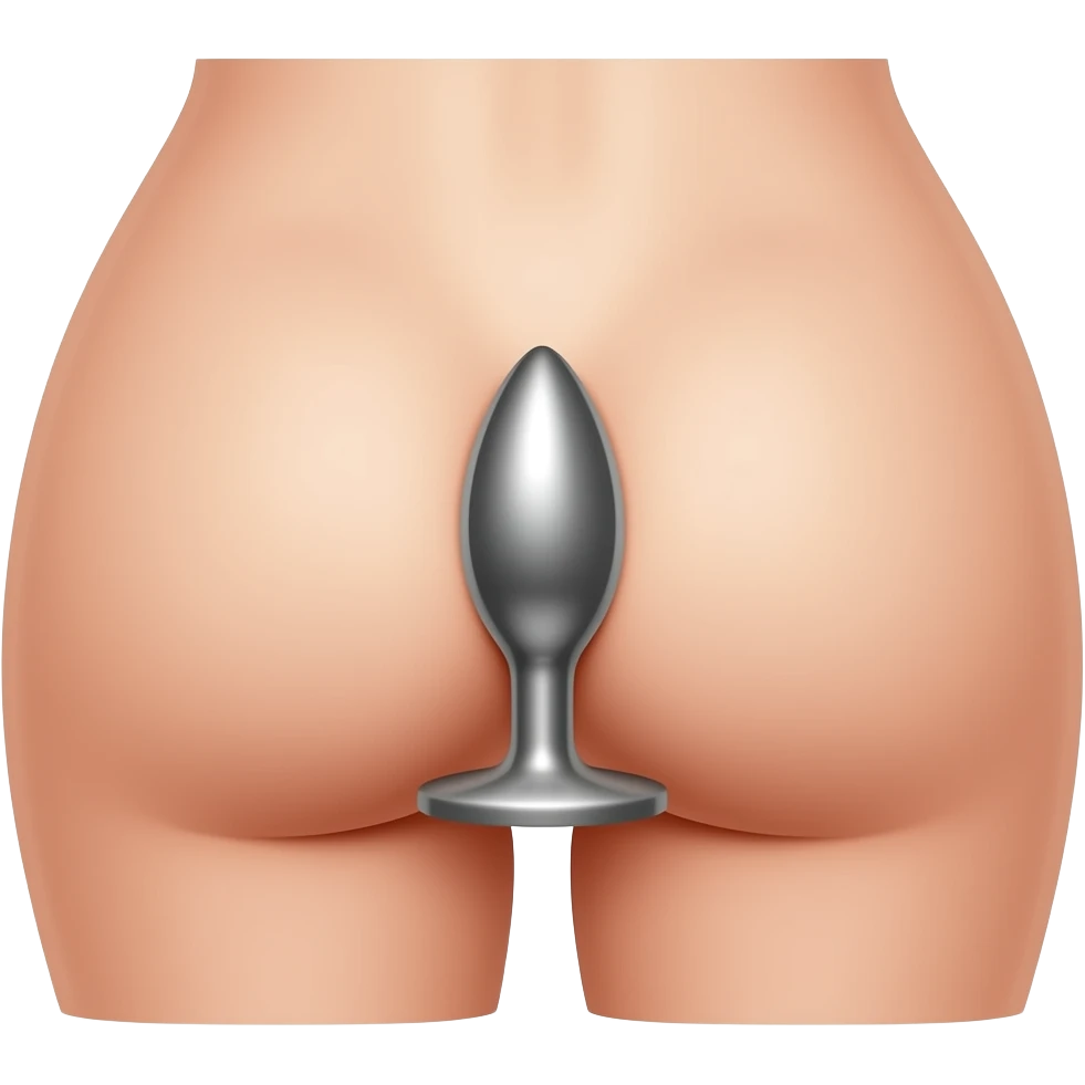 Butt plug in a rectum emoji