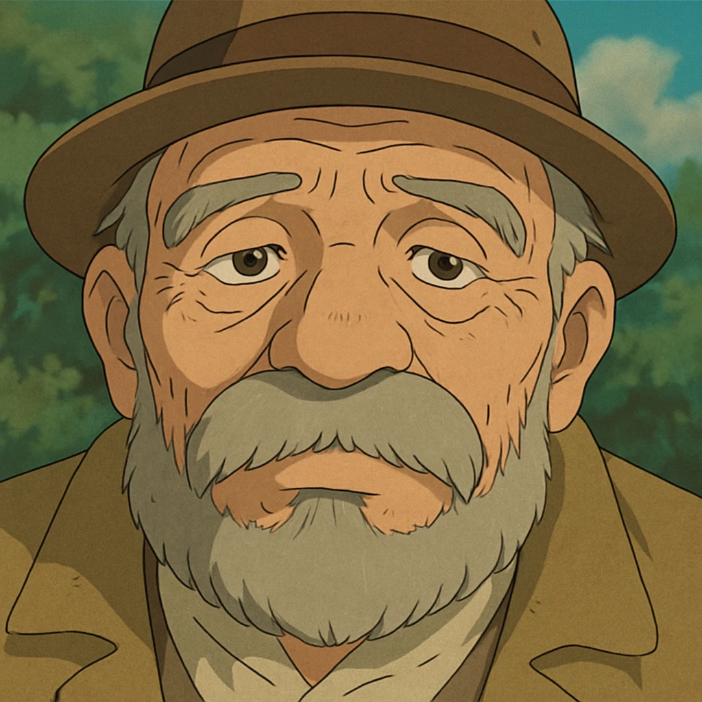 old man closeup face emoji