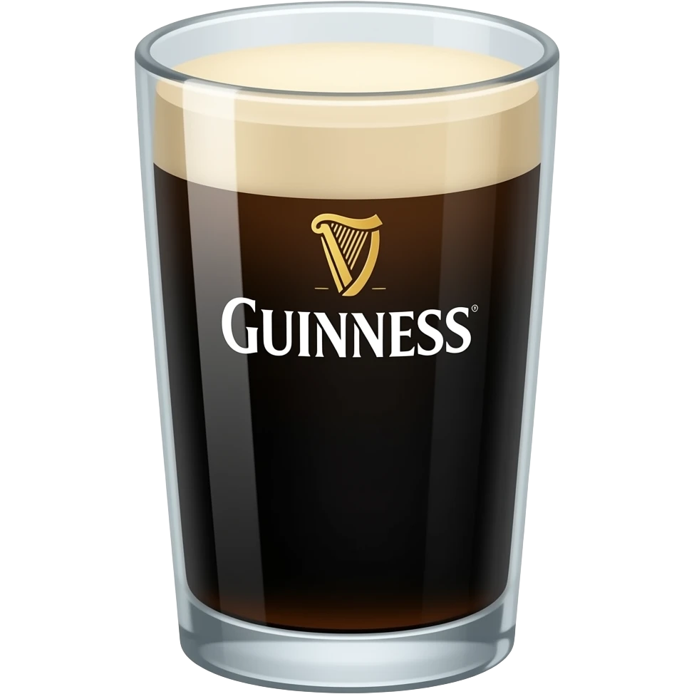 Guinness in a plain  shot glass no writing emoji