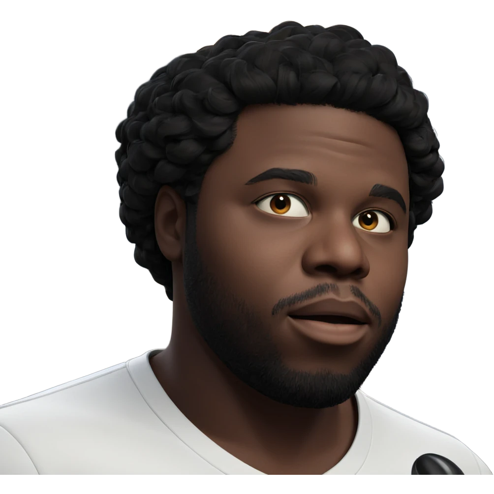 dark-skinned male portrait meme emoji