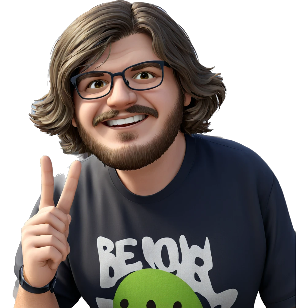 smiling man outdoors in shirt emoji