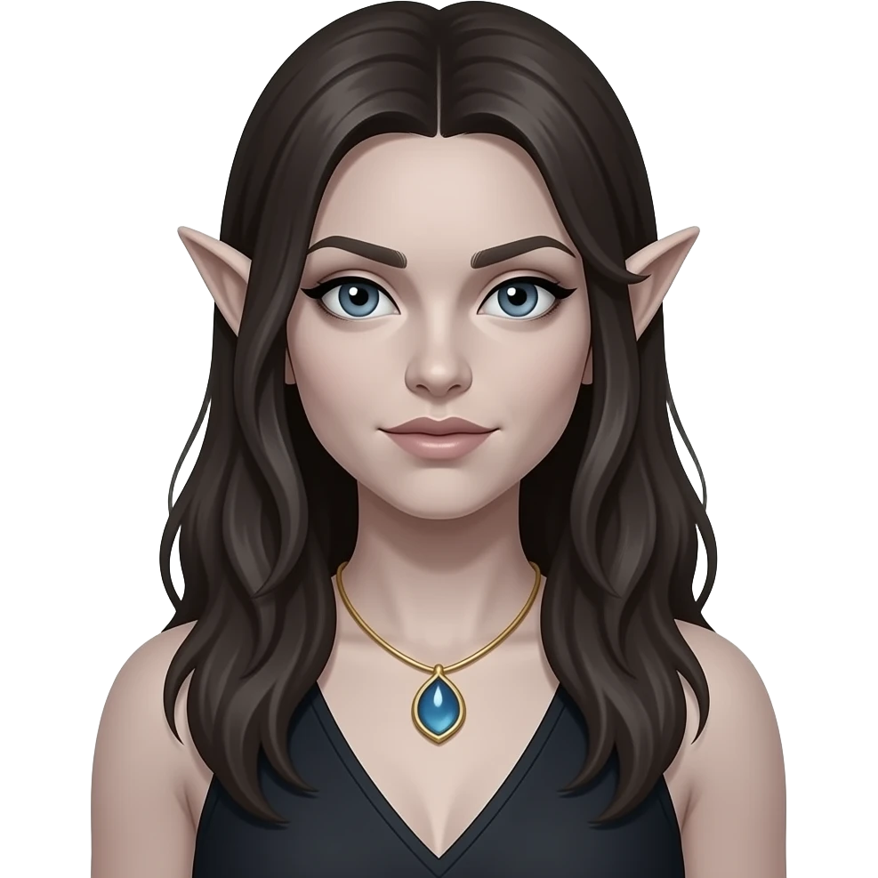 Drow bard dnd look female emoji