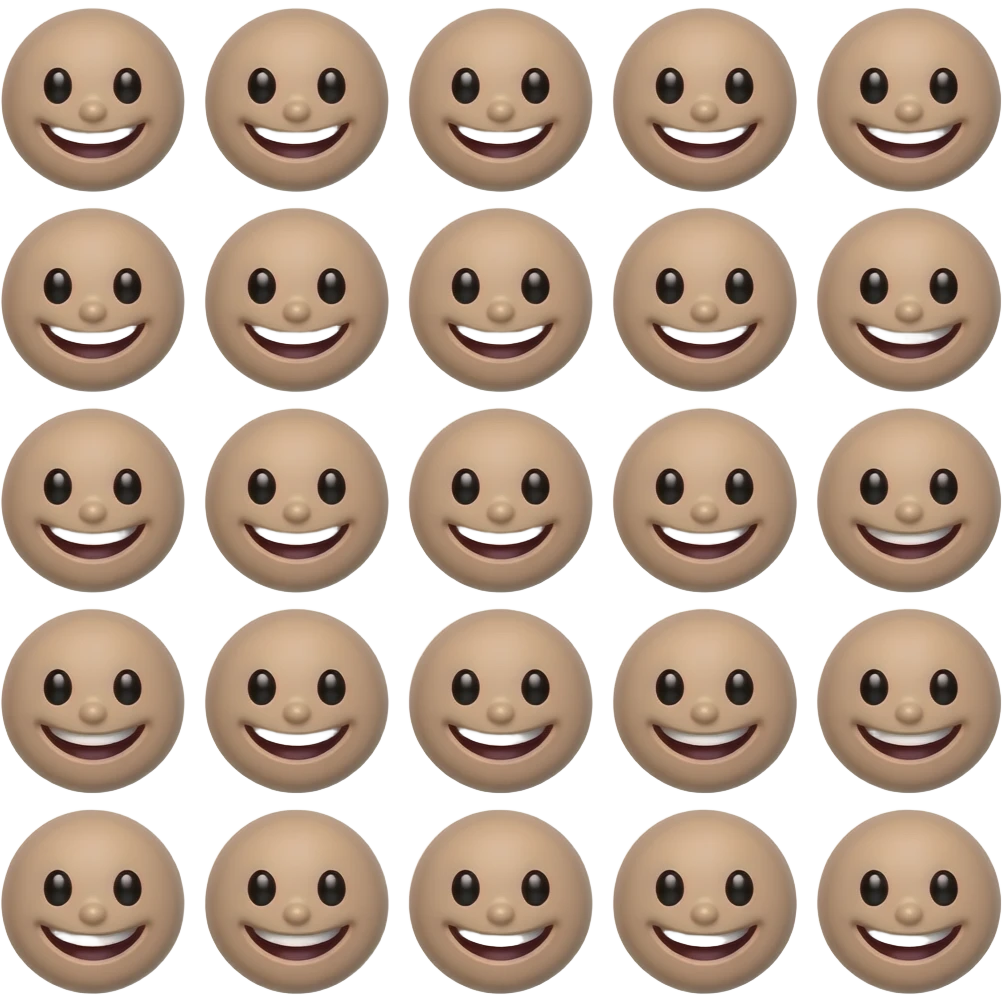 một emoij 100 khuôn mặt này 😀 ko khác nhau chỗ nào emoji