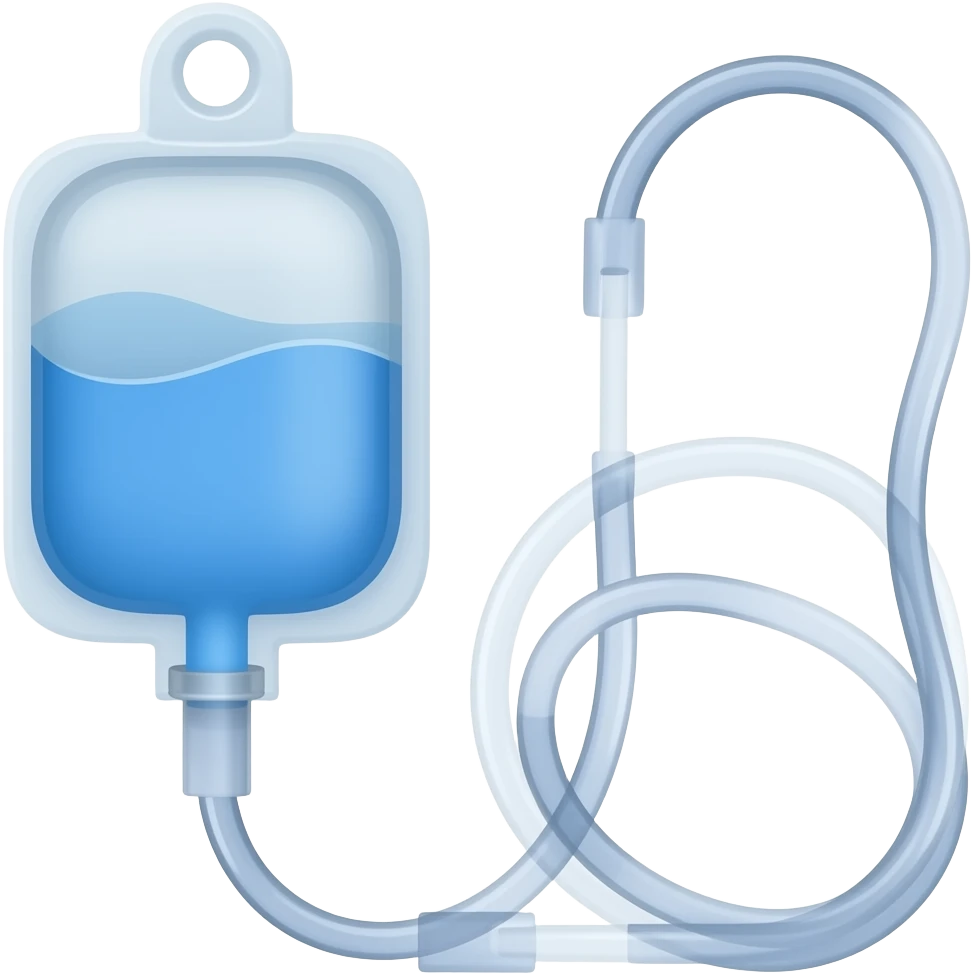 iv bag and line emoji